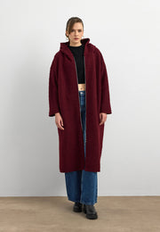 Teddy Buklet Kaban Bordo