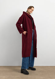 Teddy Buklet Kaban Bordo