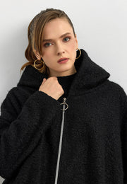 Teddy Buklet Kaban Siyah