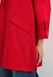 Krep Kumaş Ceket Kırmızı