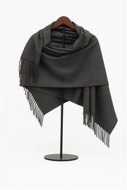 Antrasit Gri Kaşmir Şal