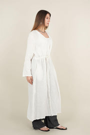 BAĞCIKLI KETEN KAP BEYAZ