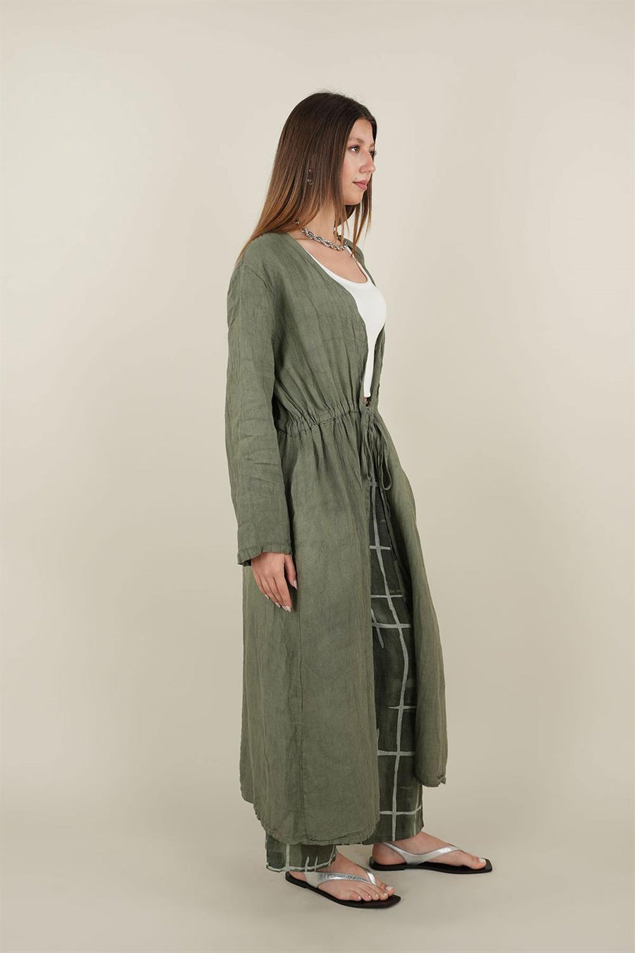 BAĞCIKLI KETEN KAP HAKİ