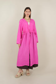 BAĞCIKLI KETEN KAP PEMBE