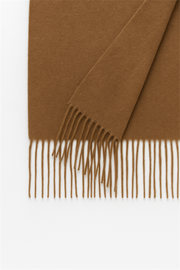 Camel Renkli Püsküllü Kaşmir Şal