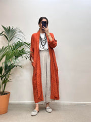 Dantel Detaylı Keten Kap Kiremit