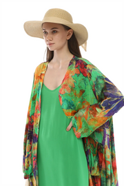 Desenli Kaftan 0170 Yeşil