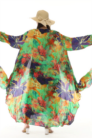 Desenli Kaftan 0170 Yeşil