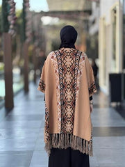 Etnik Desenli Püsküllü Panço