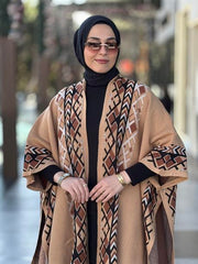 Etnik Desenli Püsküllü Panço