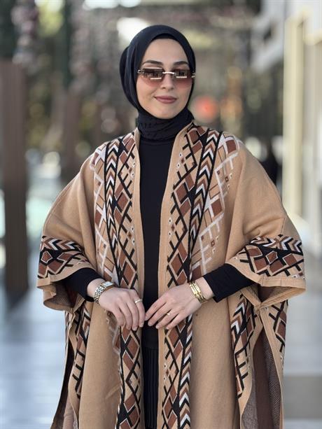 Etnik Desenli Püsküllü Panço