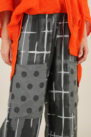 Geo Model Önden Cepli Keten Pantolon Gri