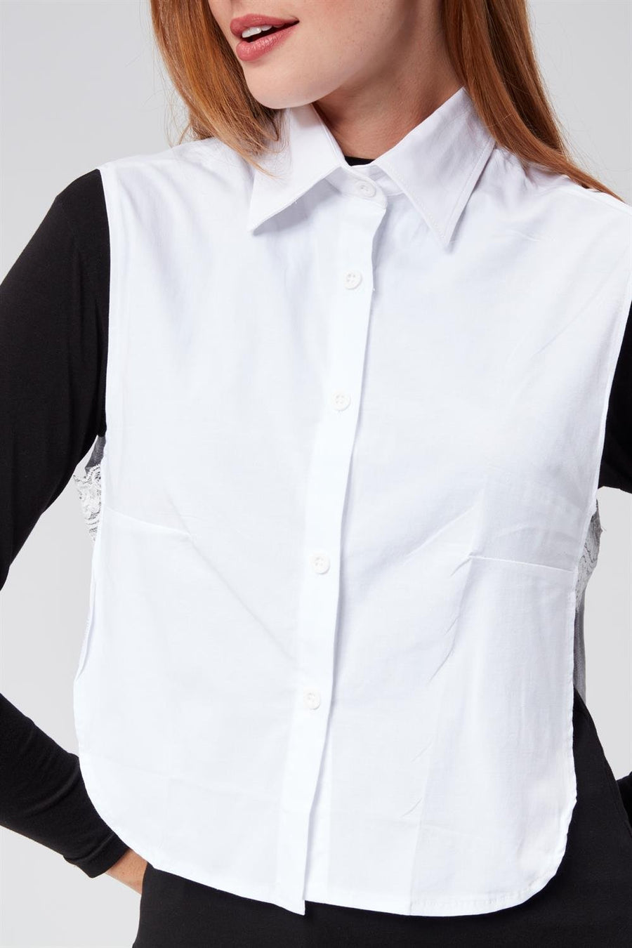 Gömlek Yaka Boyunluk Beyaz