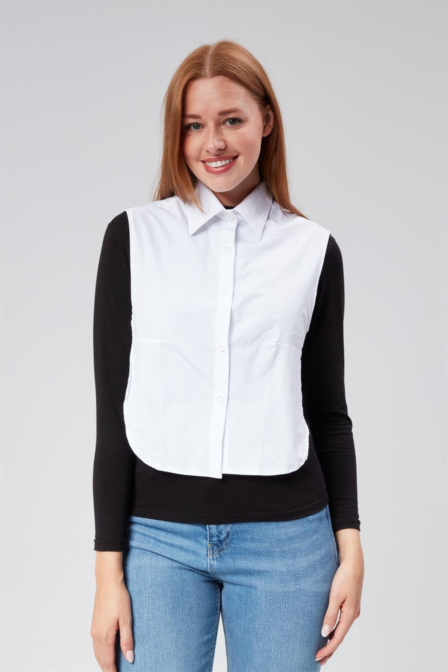 Gömlek Yaka Boyunluk Beyaz