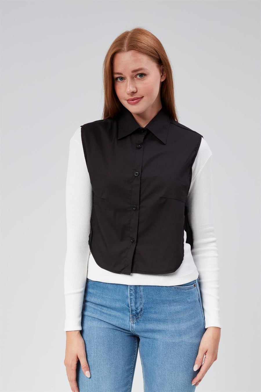 Gömlek Yaka Boyunluk Siyah