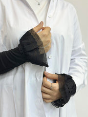 Güpür Detaylı Penye Kolluk