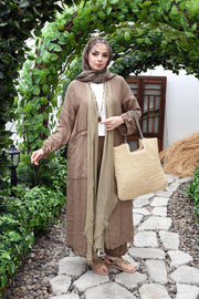 İpekli Keten Kap Camel