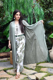 İpekli Keten Kap Haki