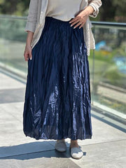 İthal Crash Etek Lacivert