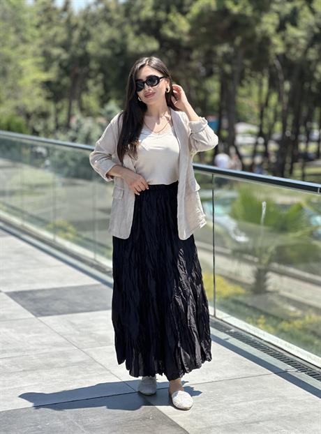 İthal Crash Etek Siyah