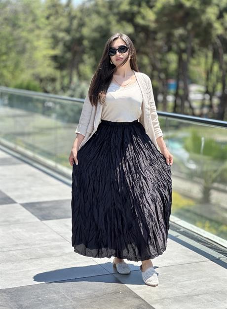 İthal Crash Etek Siyah