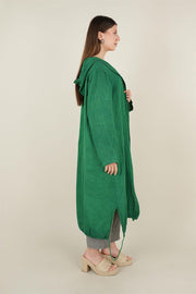 Kapşonlu Keten Kap Benetton