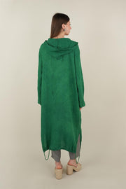 Kapşonlu Keten Kap Benetton