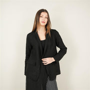 Keten İthal Ceket Siyah