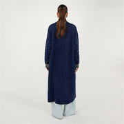 Kolları İnci Detaylı Sakal Hırka Lacivert