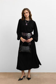 Lina Twist Örgü Saplı Kadın Çantası Siyah