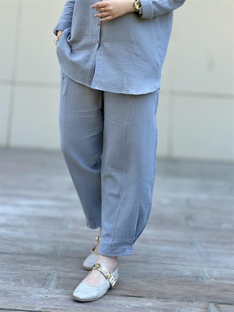 Müslin Gömlek Takım Rs-090 Gri