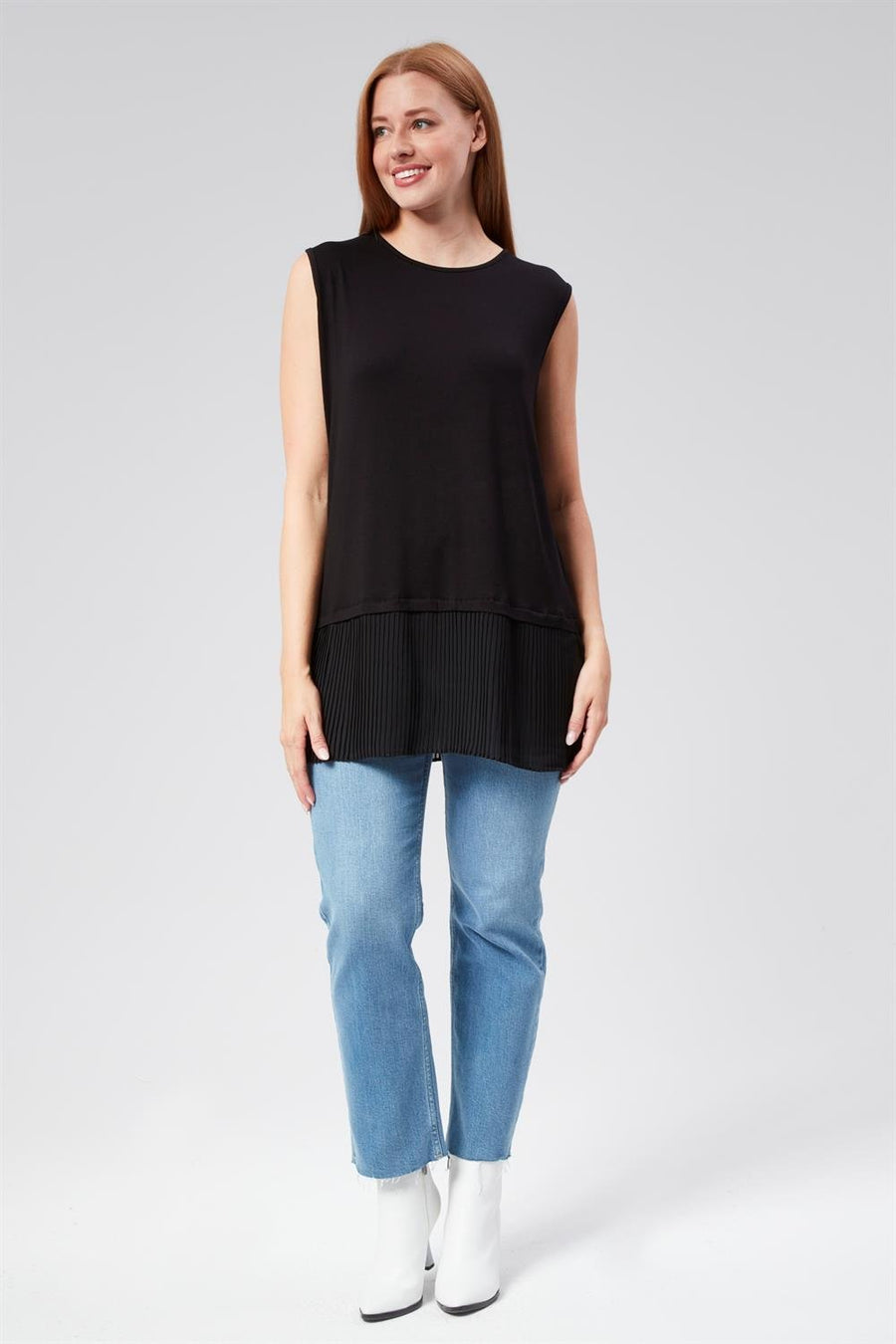 Penye Piliseli İçlik Siyah