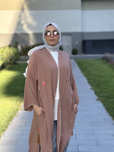 Rs-257231 Çiçek Detaylı Kimono