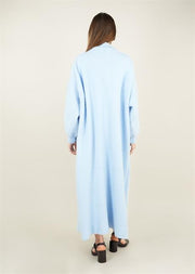 Sakal İplik Model Uzun Hırka Mavi
