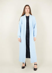 Sakal İplik Model Uzun Hırka Mavi