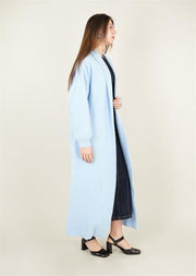 Sakal İplik Model Uzun Hırka Mavi