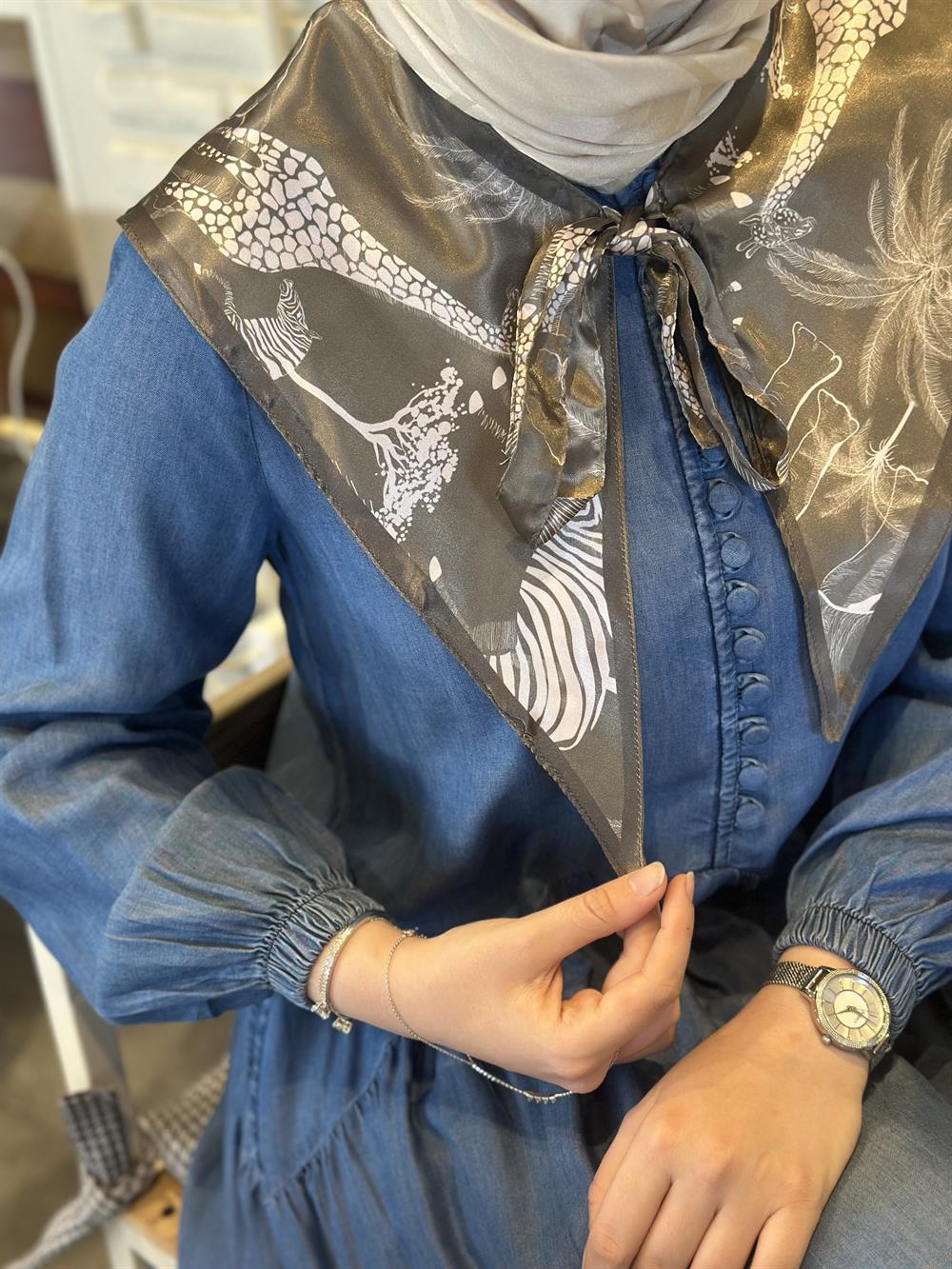 Saten Bağlamalı Yaka05