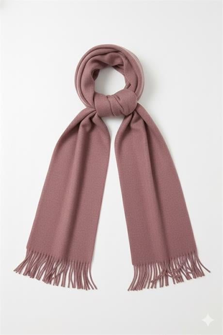 Soft Touch Kaşmir Şal – 185×70 cm Gül Kurusu