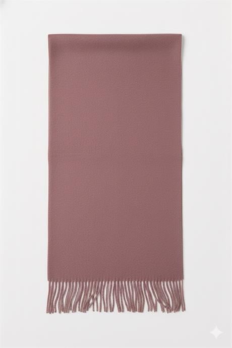 Soft Touch Kaşmir Şal – 185×70 cm Gül Kurusu