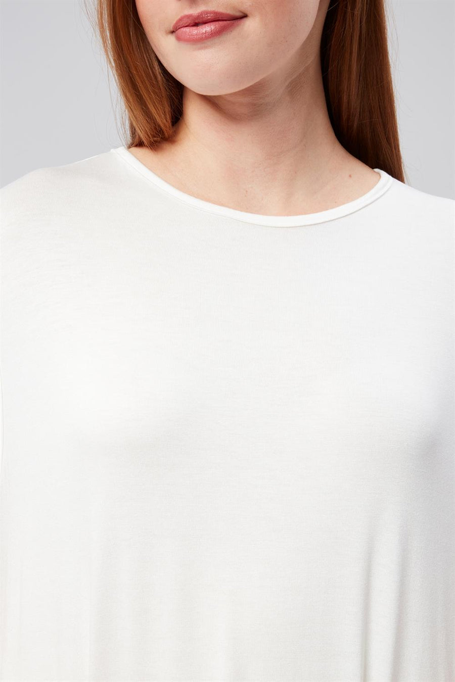 Tam Boy Sıfır Kol Penye İçlik Beyaz