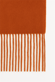 Tarçın  Renkli Püsküllü Kaşmir Şal