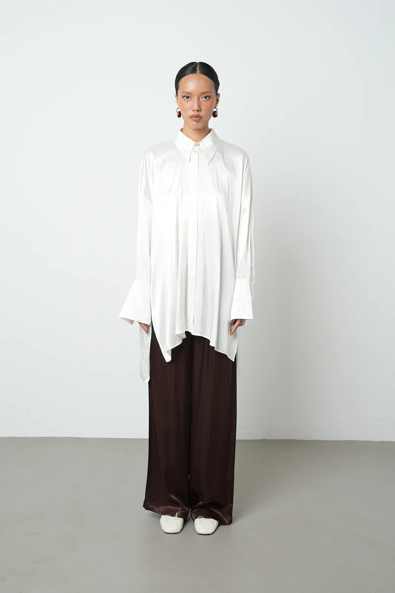 Asimetrik Kesim Tunik Gömlek - 34721